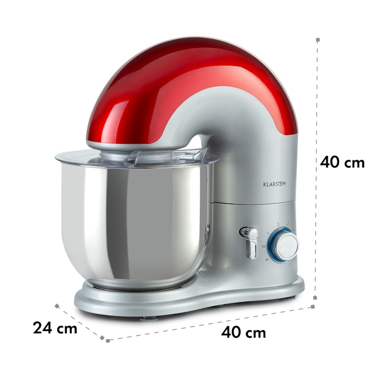 Delfino Robot de cuisine 1800 W 6 vitesses 7 Litres Argent