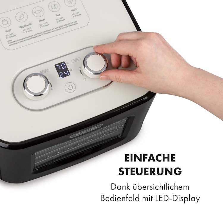 Tutti Frutti Dörrautomat 400W 35-80°C 8 Liter Schwarz