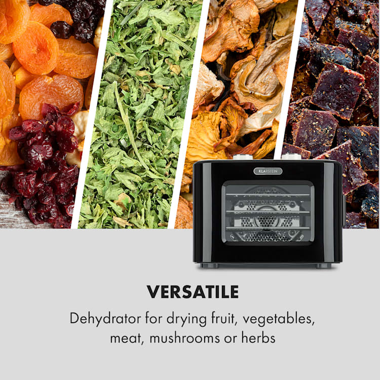 Tutti Frutti Desidratador 400W 35-80 C 8 Litros Preto