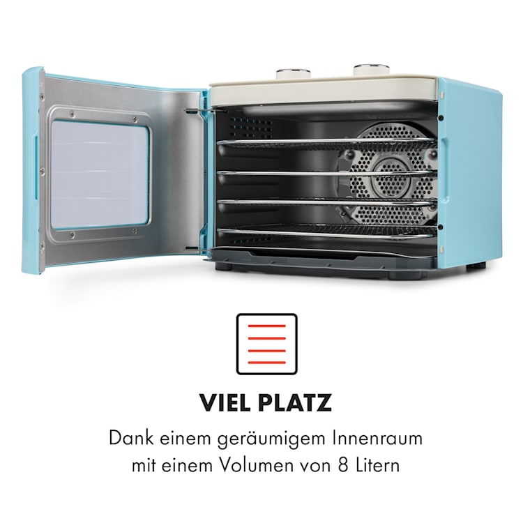 Tutti Frutti Dörrautomat 400W 35-80°C 8 Liter Blau