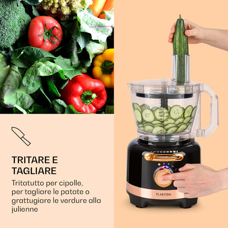 Luca, mixer multifunzione, 1000 W, 3 L, velocità senza intervalli, 6 modalità