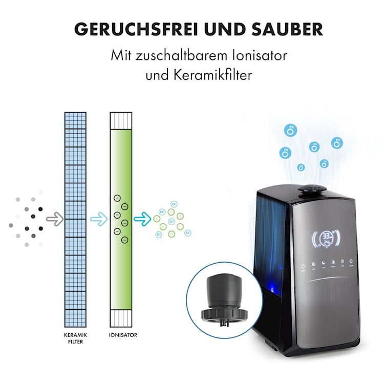 VapoAir Opal Smart Luftbefeuchter App-Steuerung LED-Screen Fernbedienung Mit WiFi