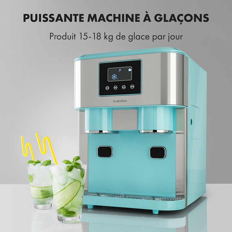 Eiszeit Crush machine à glaçons 2 tailles de glace pilée Bleu Pastel