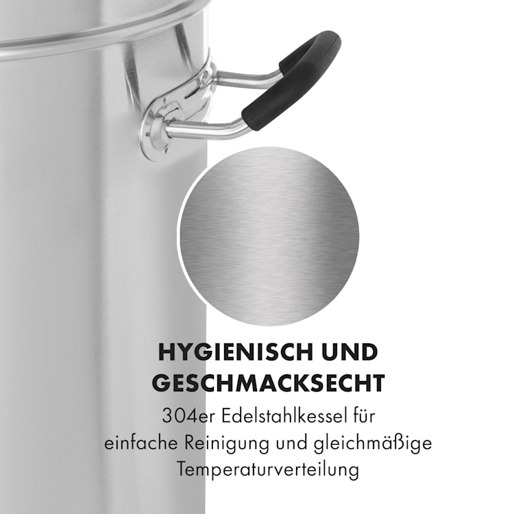 Brauheld Pro Maischekessel 3300W 70L 30-100°C Umwälzpumpe Edelstahl