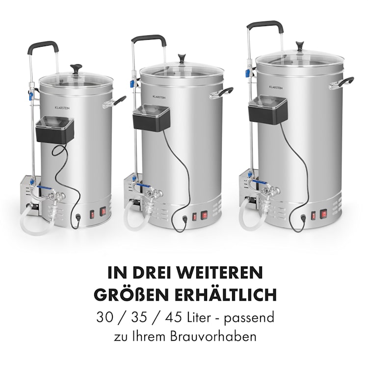 Brauheld Pro Maischekessel 3300W 70L 30-100°C Umwälzpumpe Edelstahl