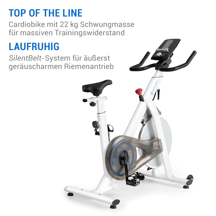 Evo Race cardiobike cardiofrequenzimetro 22kg massa volanica