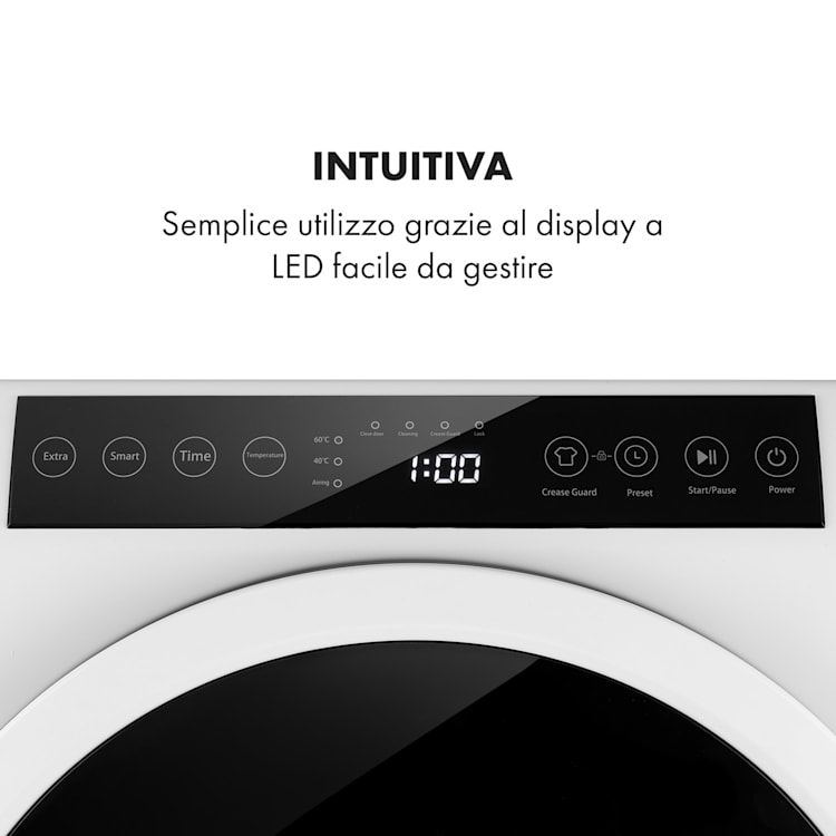 EZ Dry, asciugabiancheria, asciugatrice con scarico diretto dell'aria, 1500W, 6kg, 60cm Bianco