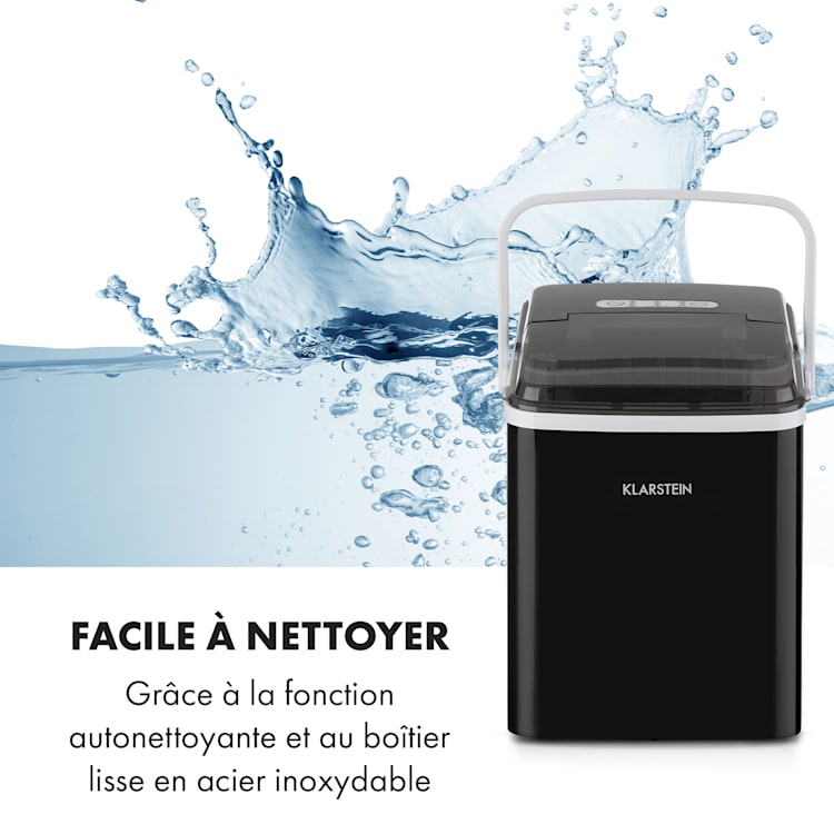 Arctic Porter Machine à glaçons sphériques 12kg/24h inox Noir