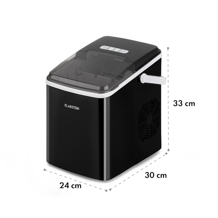 Arctic Porter Eiswürfelmaschine Bullet-Eis 12kg/24h Edelstahl Schwarz