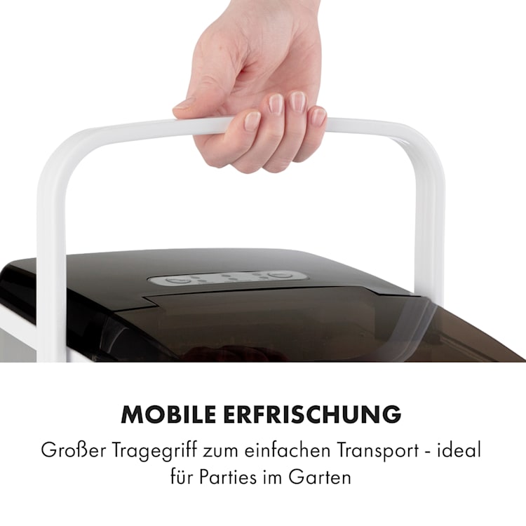 Arctic Porter Eiswürfelmaschine Bullet-Eis 12kg/24h Edelstahl Silber