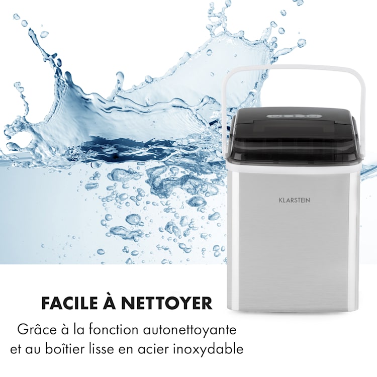 Arctic Porter ijsblokjesmachine bullet-ijs 12kg/24h rvs Zilver