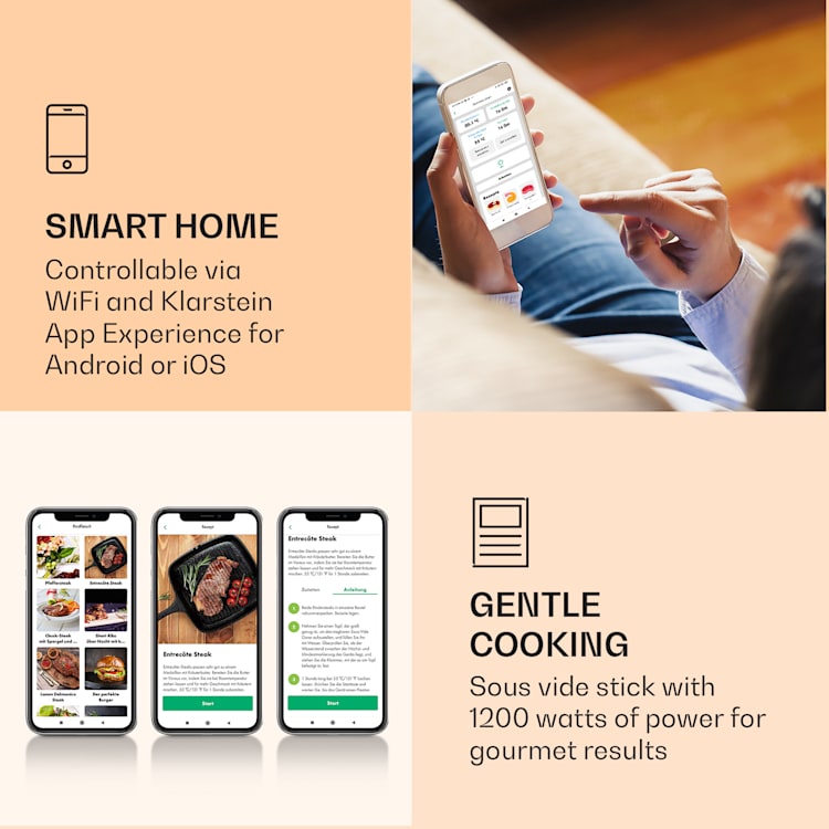 Quickstick Smart sous-vide pomp 3D circulatie 20-95 °C