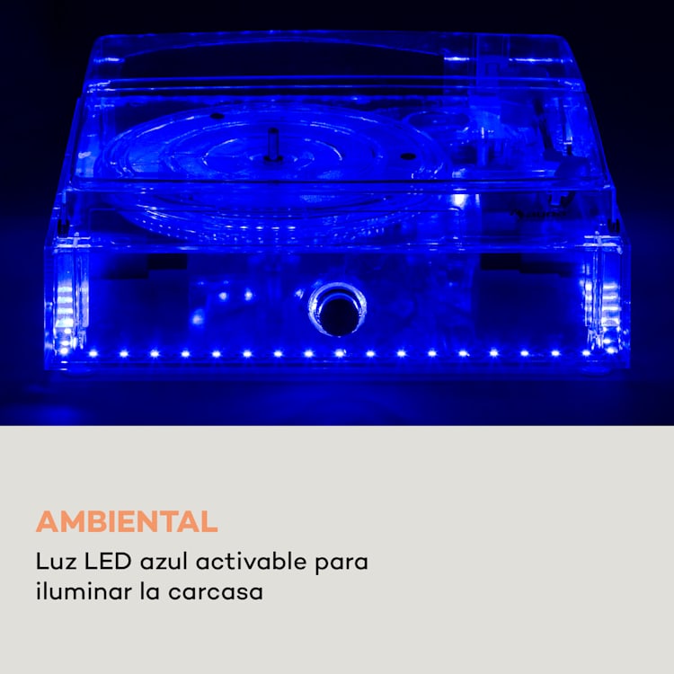 ClearTech Tocadiscos 33/45/78 rpm Bluetooth altavoz estéreo
