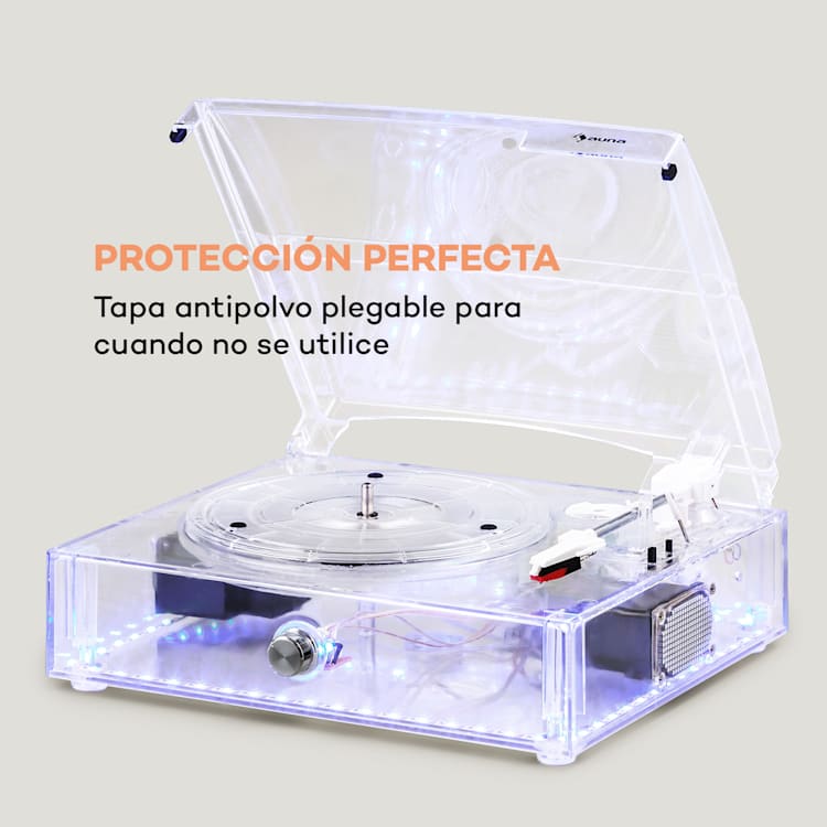 ClearTech Tocadiscos 33/45/78 rpm Bluetooth altavoz estéreo