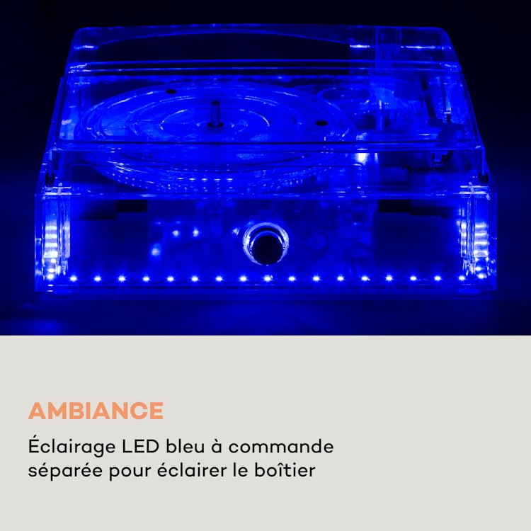 ClearTech Platine vinyle 33/45/78 tr/min enceinte stéréo Bluetooth