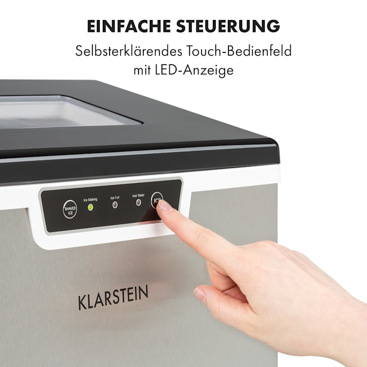 Icefestival Bullet Eiswürfelbereiter 400W 1,9l 20kg/24h Bullet-Eis