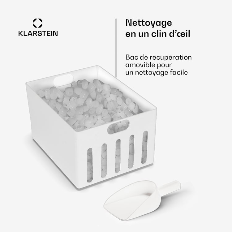 Icefestival Bullet ijsblokjesmaker 400W 1,9l 20kg/24h kogel | Zilver