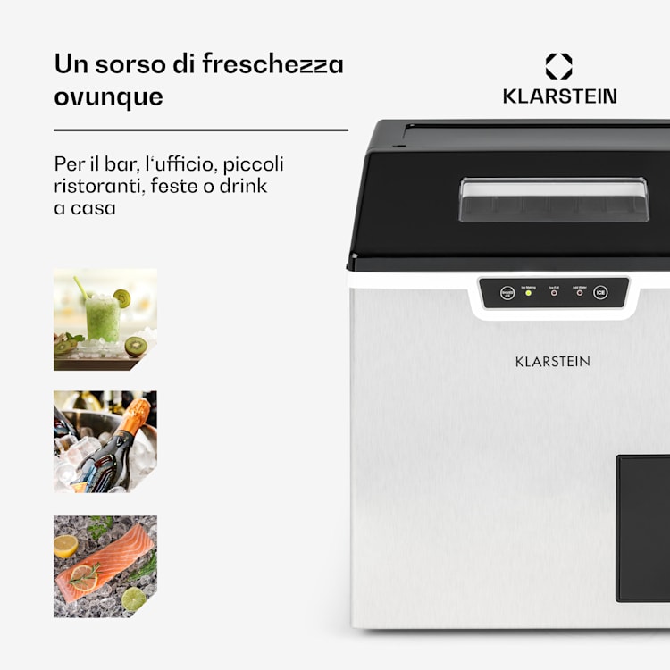 Icefestival Bullet, Macchina del Ghiaccio, 1,9l, 20kg/24h, 400W proiettile