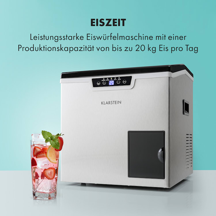 Icefestival Cube Eiswürfelbereiter 400W 1,9l 20kg/24h Eiswürfel