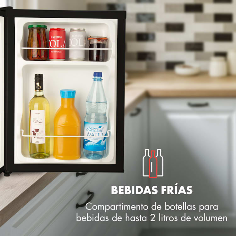 Cool Kid mini frigorífico con congelador de 4 litros 66 litros 41 dB Negro