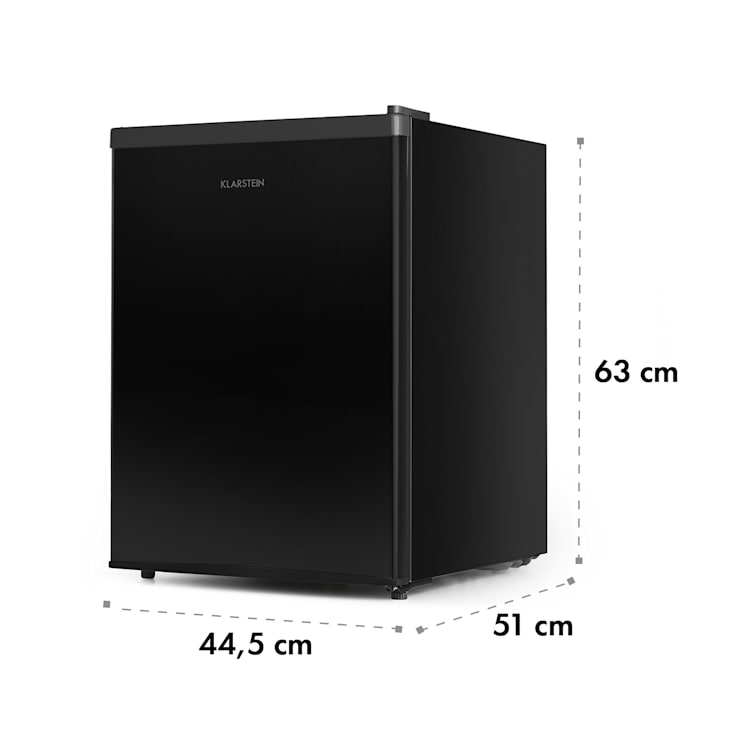 Cool Kid Mini-Kühlschrank mit 4-L-Gefrierfach 66 Liter 41dB Schwarz