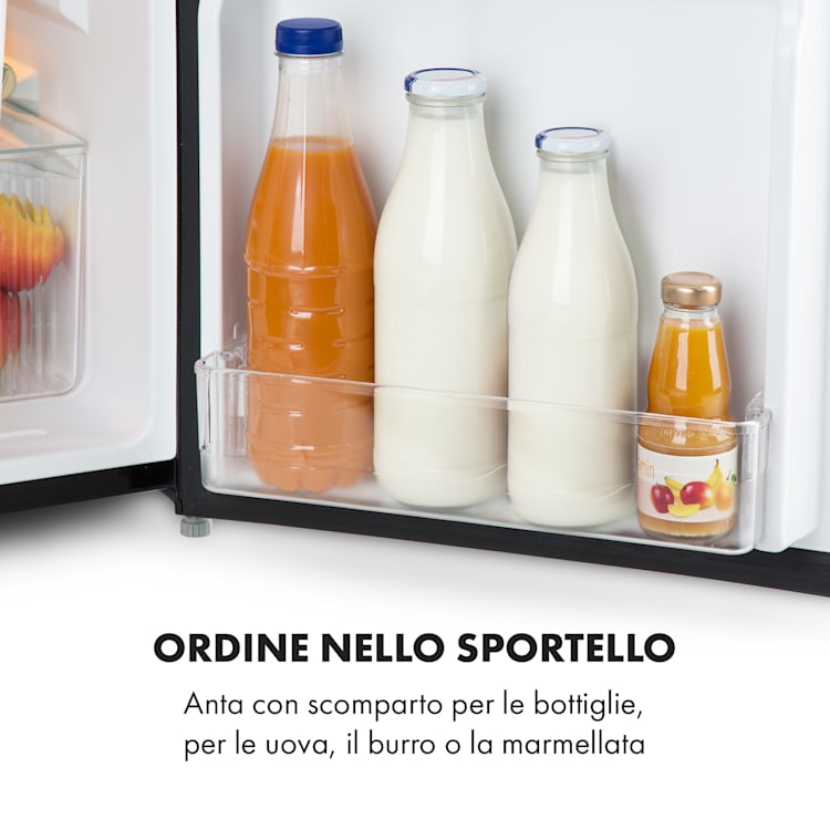 Big Daddy Cool frigo-congelatore 87 litri 40dB CEE F 87 Ltr | Nero