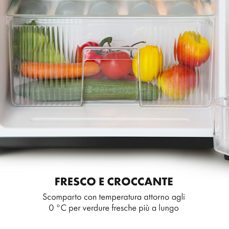 Big Daddy Cool frigo-congelatore 87 litri 40dB CEE F 87 Ltr | Nero