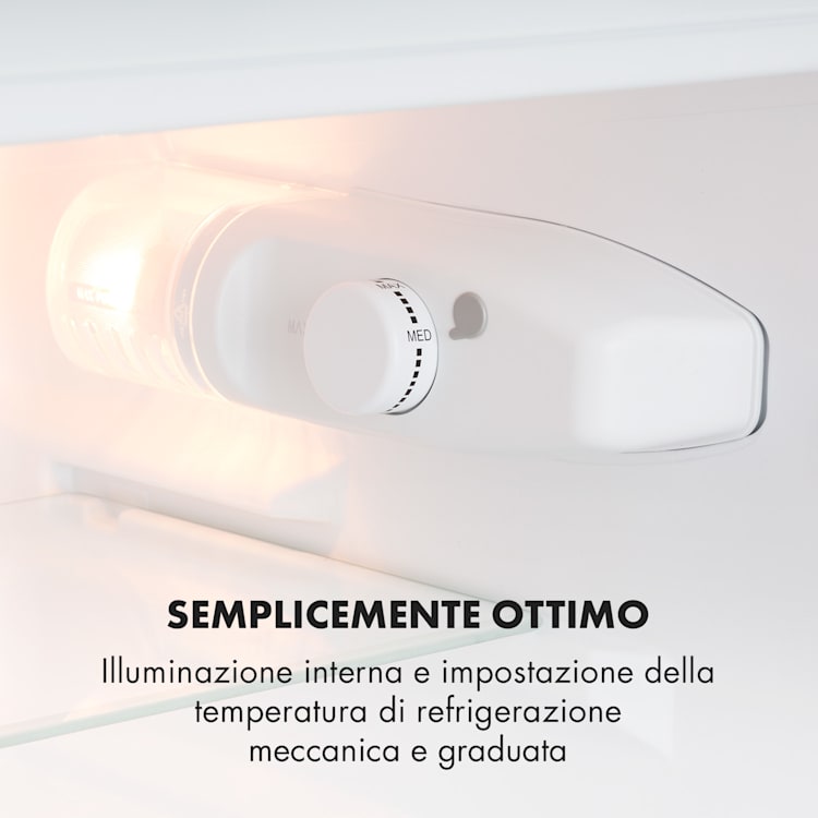 Big Daddy Cool frigo-congelatore 87 litri 40dB CEE F 87 Ltr | Nero