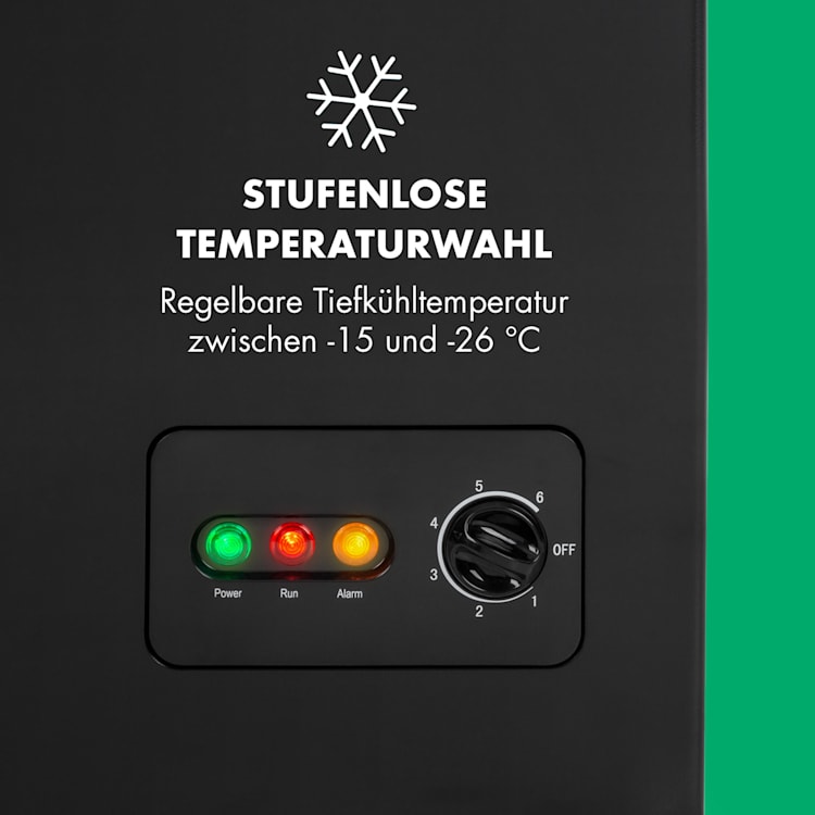 Iceblokk 100 Gefriertruhe Gefrierschrank 100 L 75 W 100 Ltr | Schwarz