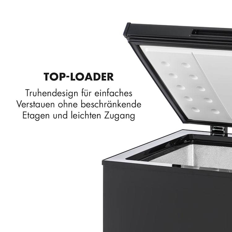 Iceblokk 100 Gefriertruhe Gefrierschrank 100 L 75 W 100 Ltr | Schwarz