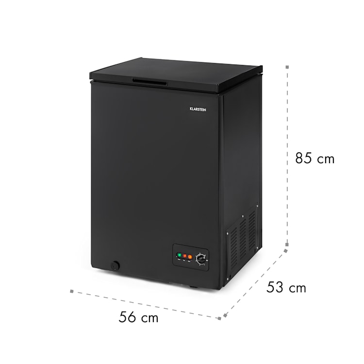 Iceblokk 100 Gefriertruhe Gefrierschrank 100 L 75 W 100 Ltr | Schwarz