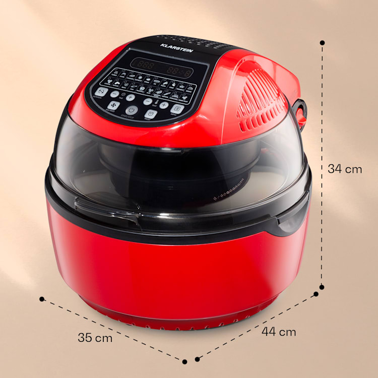 VitAir Smart Heißluftfritteuse App-Steuerung / 1400W / 7,75 Ltr / 20 Programme Rot