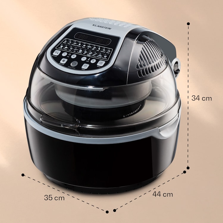 VitAir Smart heteluchtfriteuse app control / 1400W / 7,75 l / 20 programma's Zwart
