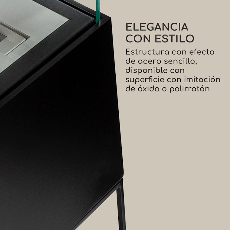 Quemador de seguridad para chimeneas de etanol Firetower 250 ml / 1,5 h Ayuda para la extinción de llamas Negro