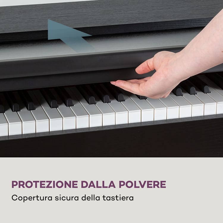 Subi 88 Harmony Piano elettrico 88 tasti meccanica a martello 160 ritmi 80 canzoni demo Legno nero