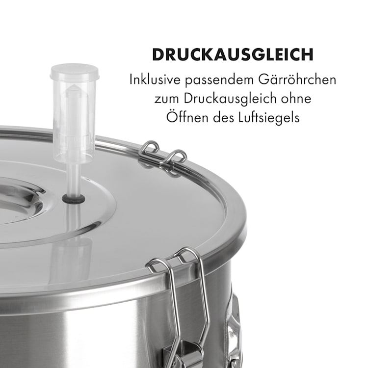 Gärkeller Pro XL Fermentierkessel 60 Liter Hefeablassventil 304-Edelstahl