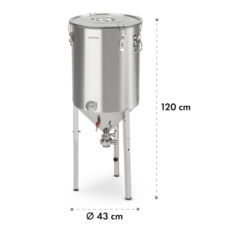 Gärkeller Pro XL, fermentačný kotol, 60 litrov, výpustný ventil na kvasinky, 304 ušľachtilá oceľ