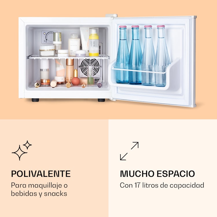 Pretty Cool Maquillaje Frigorífico Albaricoque 17 litros 50 vatios 1 estante Albaricoque