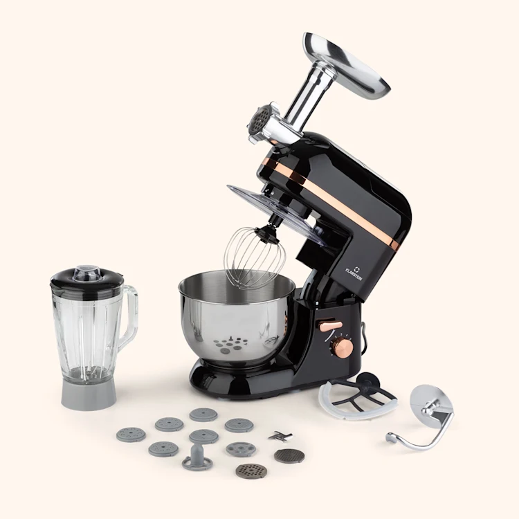 Lucia Elegance Food Processor Blender Meat Grinder 1800W BPA-free Black