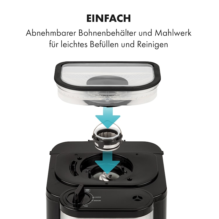 Aromatica Taste 6 Kaffeemaschine Kegelmahlwerk 6 Tassen
