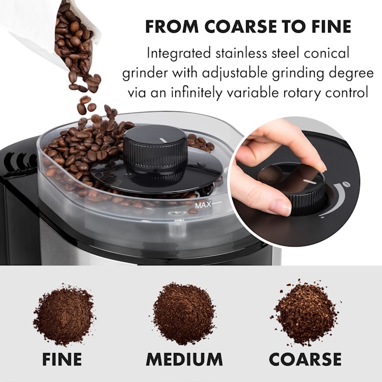 Grind & Brew, kávovar, 900-1000 W, 10 šálků, litrová nádrž, mlýnek