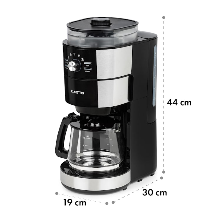 Grind & Brew Kaffeemaschine 900-1000W 10Tassen 1-Liter-Tank Mahlwerk