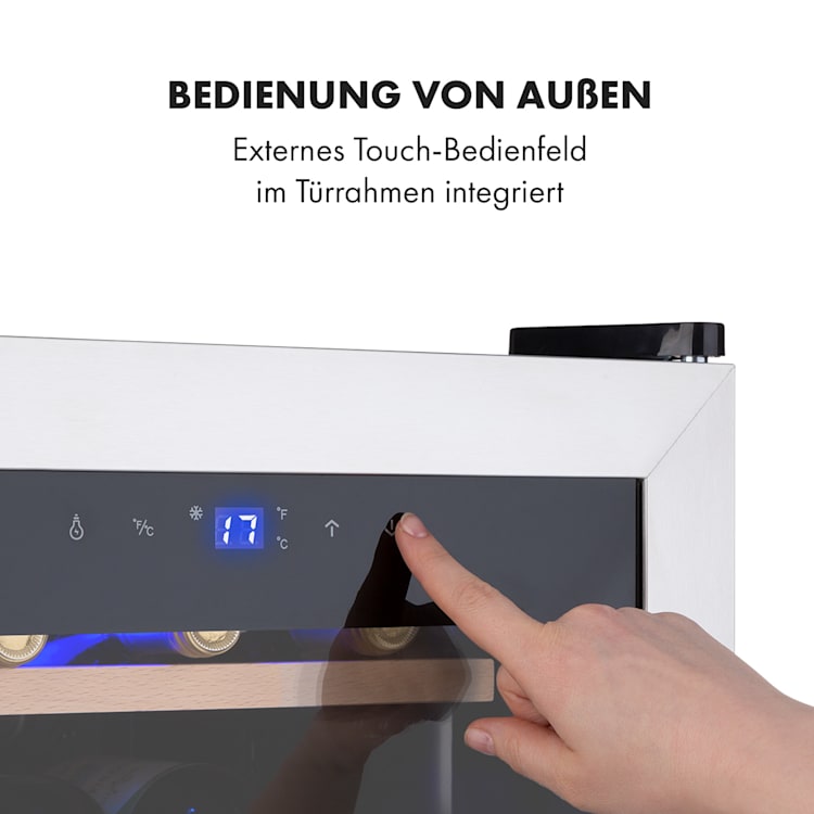 Vinamour 12 Uno Weinkühlschrank 12Fl./46l 4-18°C 40dB
