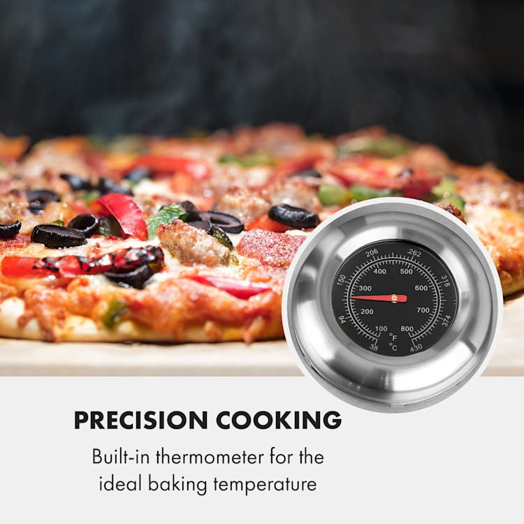 Pizzaiolo Neo, plynová pec na pizzu, vrátane kameňa na pizzu, termometer, nehrdzavejúca oceľ