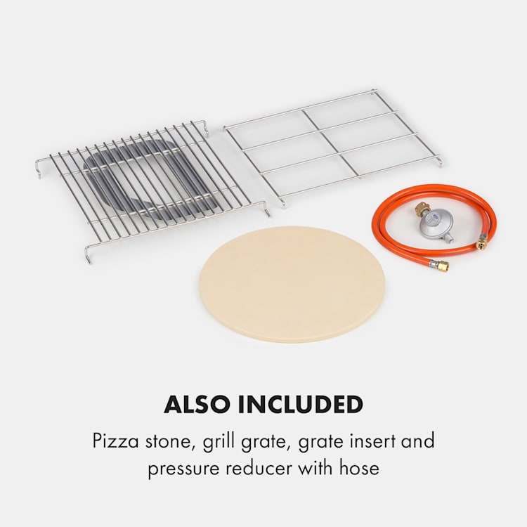Pizzaiolo Neo, plynová pec na pizzu, vrátane kameňa na pizzu, termometer, nehrdzavejúca oceľ
