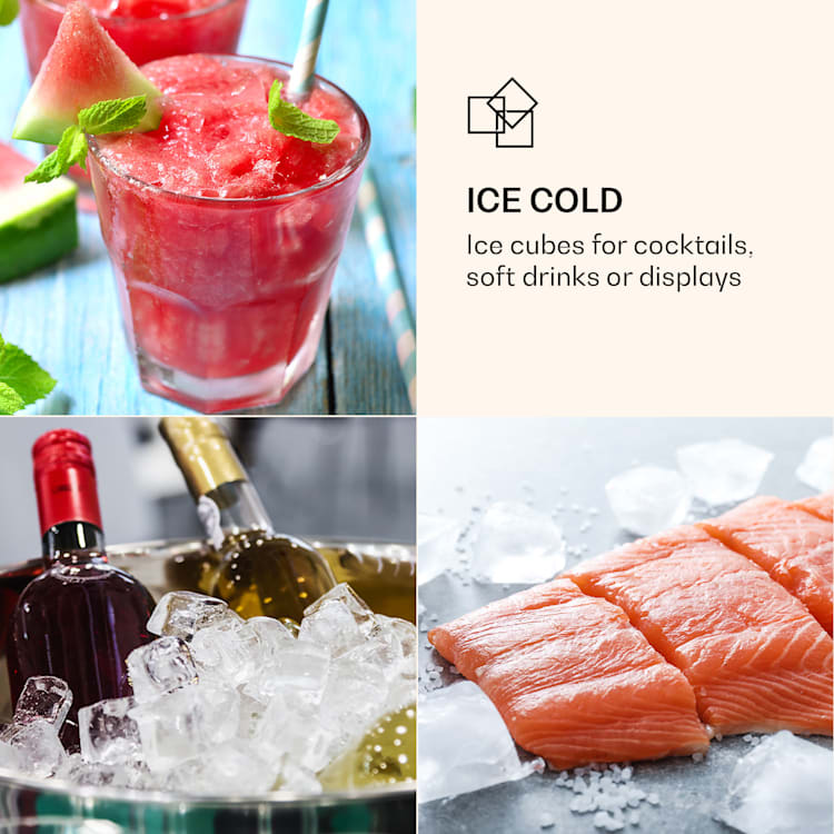 Icemaster 2G, jääpalakone, 12 kg/24 h, LCD-näyttö, ruostumatonta terästä