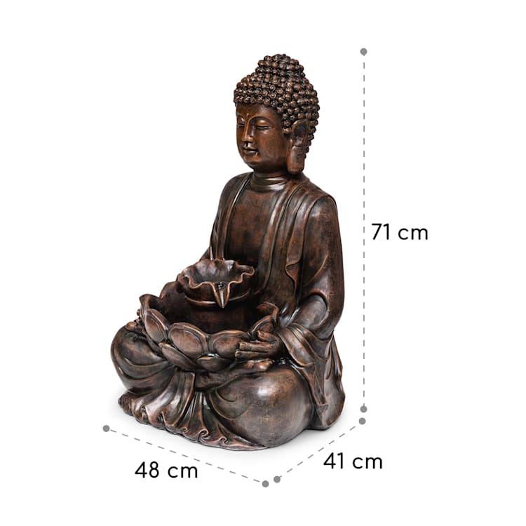 Fuente solar Dharma LED 48 x 72 x 41 cm (ancho x alto x fondo) poliresina