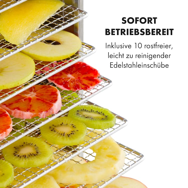 Captain Jerky 110 Dörrautomat 1000W 30-90 °C 24h-Timer Edelstahl