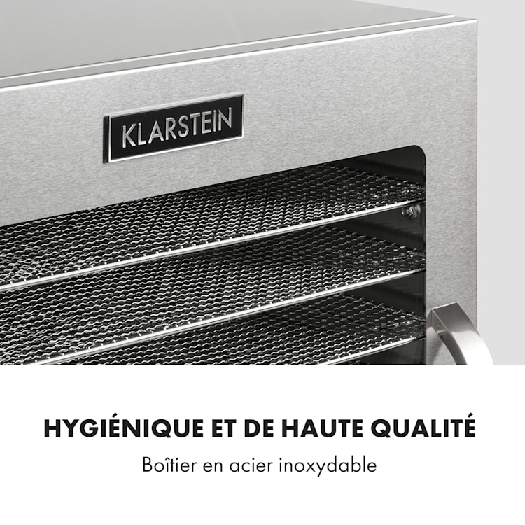 Captain Jerky 110 déshydrateur 1000 W 30-90 °C minuterie 24h inox 10 étages