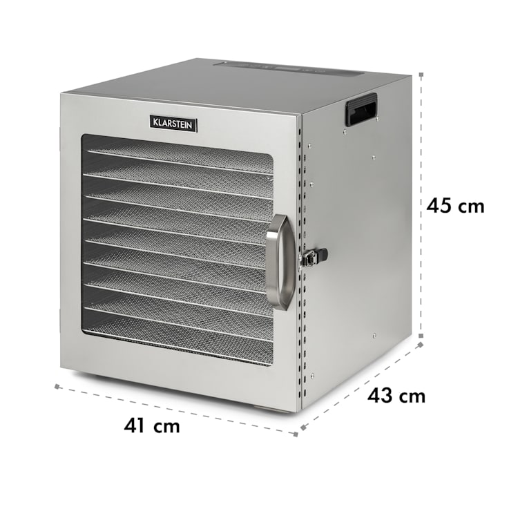 Captain Jerky 110, сушилня за храна, 1000 W, 30 - 90 ° C, 24 часа. таймер, неръждаема стомана
